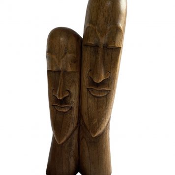 Double-Figural Carving of Males